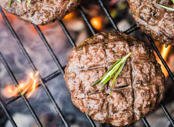 Garlic & Onion Grilled Lamb Burger