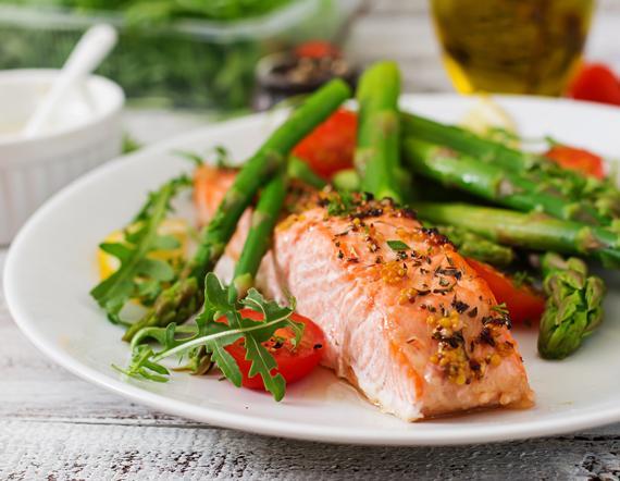 Pan Seared Herbed Salmon with Asparagus